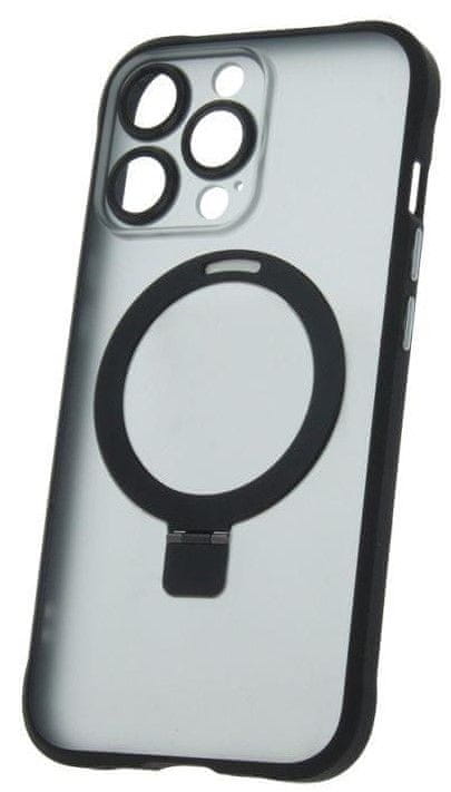 Forever Silikónové TPU puzdro Mag Ring pre iPhone 13 Pro čierne (TPUAPIP13PMRTFOBK)